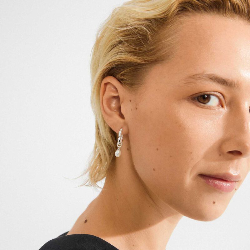 Pilgrim Shift Pearl Earrings image number 1